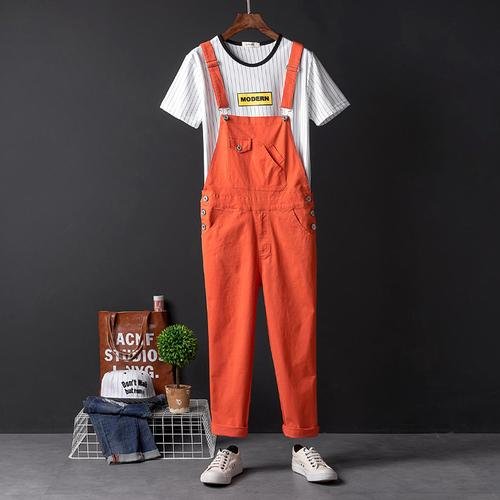 European and American Street Hip Hop One-piece Pants for Men and Women Couples Slim Feet Capris Korean Youth Casual Pants