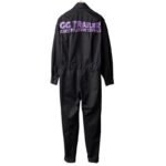 One-piece Jacket Suit Motorcycle Alphabet Embroidery Work Clothes Jumpsuit