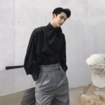 Korean Style Ceremony Loose Long Sleeve Shirt