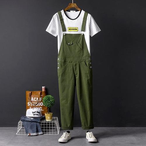 European and American Street Hip Hop One-piece Pants for Men and Women Couples Slim Feet Capris Korean Youth Casual Pants