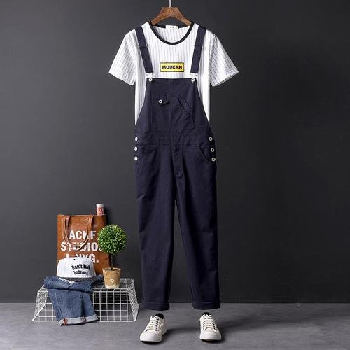 European and American Street Hip Hop One-piece Pants for Men and Women Couples Slim Feet Capris Korean Youth Casual Pants