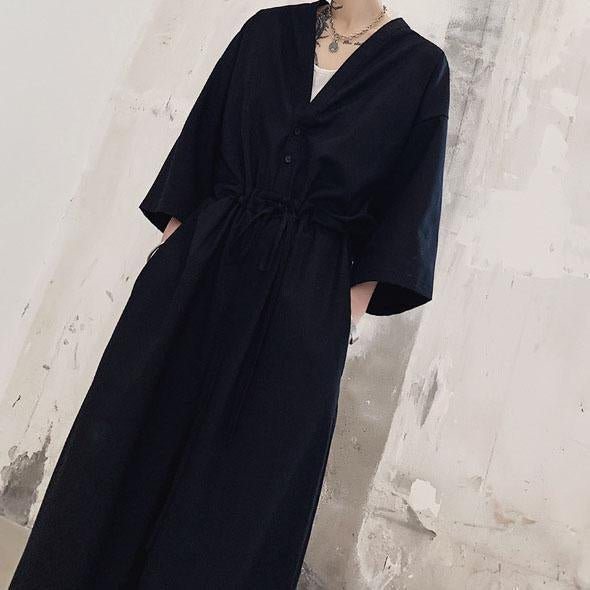 Japanese Streetwear Long Black Sleeve Jumpsuit Casual Jumpsuit for Men
