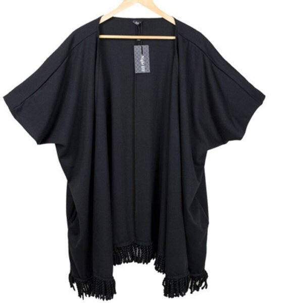 Fashion Personality Tassel Short Sleeve T-shirt Jacket