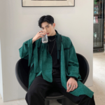 Fall Fashion Irregular Windbreaker Jacket Short Trenchcoat