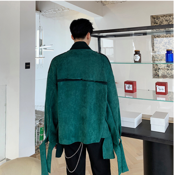 Fall Fashion Irregular Windbreaker Jacket Short Trenchcoat