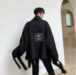 Fall Fashion Irregular Windbreaker Jacket Short Trenchcoat