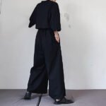 Japanese Streetwear Long Black Sleeve Jumpsuit Casual Jumpsuit for Men