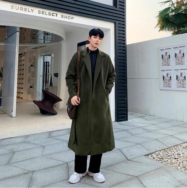 D271 Korean Style Long Casual Coat