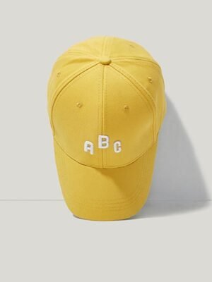 Color Matching Letter Embroidered Cap