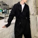 Japanese Vintage Men's Trousers Ins Hong Kong-style Casual Pants Jacket Bf 100 Straight-legged Men's Trousers